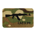 Naszywka M-Tac AKM 7,62х39 - Cordura - Multicam / Czarny (51110802)