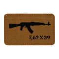 Naszywka M-Tac AKM 7,62х39 - Cordura - Coyote / Czarny (51110502)