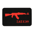Naszywka M-Tac AKM 7,62х39 - Cordura - Czarny / Czerwony (51110233)