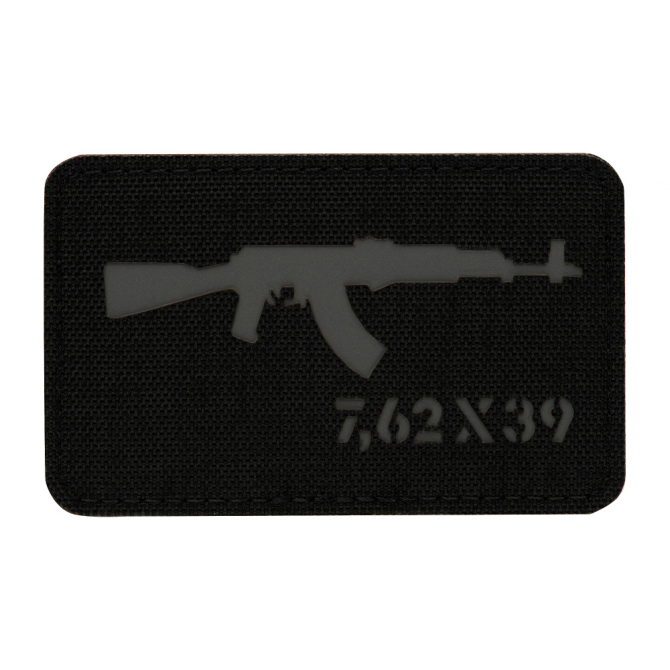 Naszywka M-Tac AKM 7,62х39 - Cordura - Czarny / Szary (51110211)