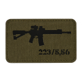 Naszywka M-Tac AR-15 - Cordura - Ranger Green / Czarny (51111232)