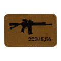 Naszywka M-Tac AR-15 - Cordura - Coyote / Czarny (51111502)
