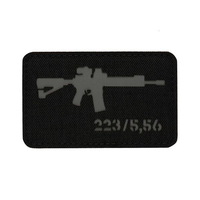 Naszywka M-Tac AR-15 - Cordura - Czarny / Szary (51111211)