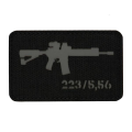 Naszywka M-Tac AR-15 - Cordura - Czarny / Szary (51111211)