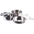Zestaw Naczyń Mil-Tec Cook Set Stainless Steel 4-pieces (14648100)