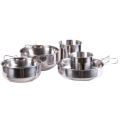 Zestaw Naczyń Mil-Tec Cook Set Stainless Steel 5-pieces (14648200)