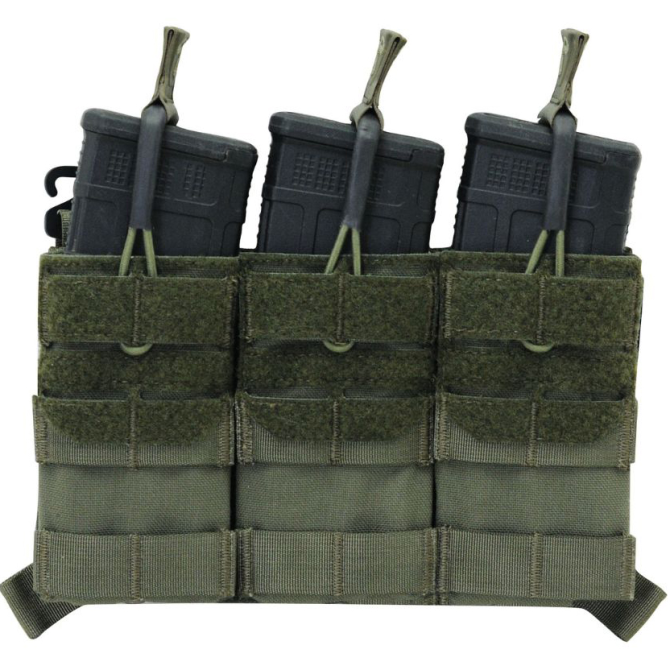 Panel Agilite AG3 Placard 5.56 Triple Mag Pouch - Ranger Green