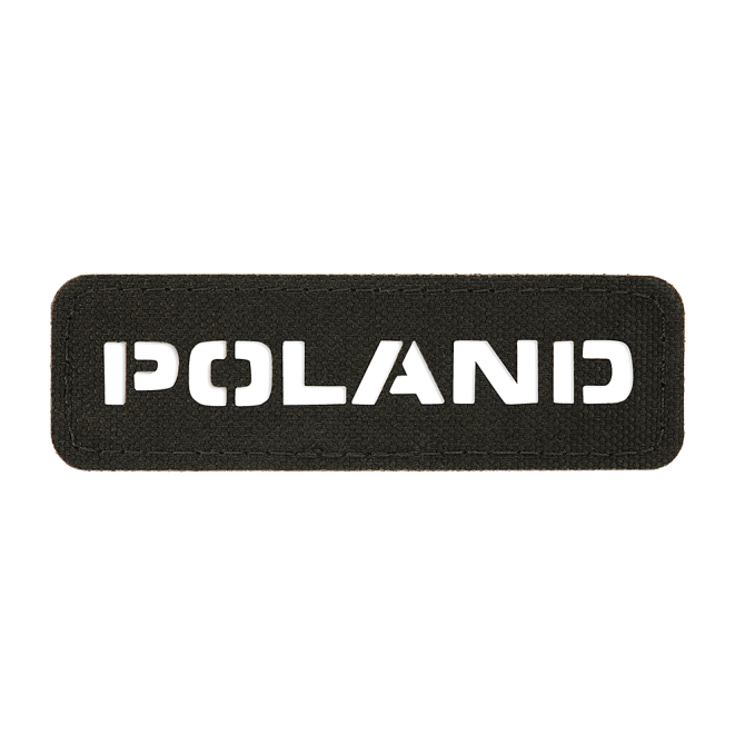 Naszywka M-Tac Poland 25х80 Cut Out - Cordura - Czarna (51001002)