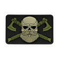 Naszywka M-Tac Bearded Skull 3D PVC - Oliwkowa (51113201)