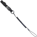Smycz M-Tac Safety Cord with Fastex D-ring - Czarna (51436402)