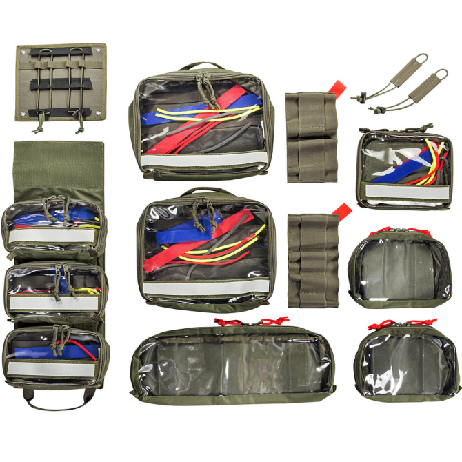 Zestaw Organizerów Tasmanian Tiger Modular Medic Insert 30 VL Set - Oliwkowy (7177.331)