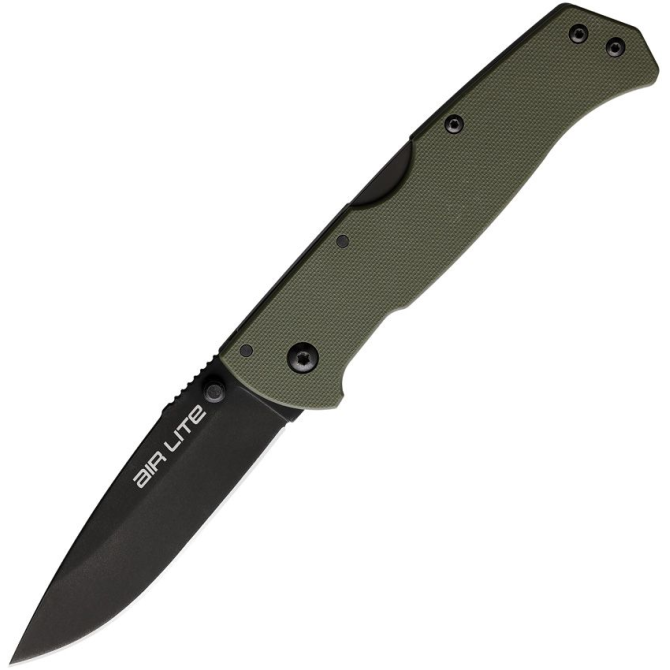 Nóż Składany Cold Steel Air Lite Black Drop Point - OD Green (CS26WDODBK)