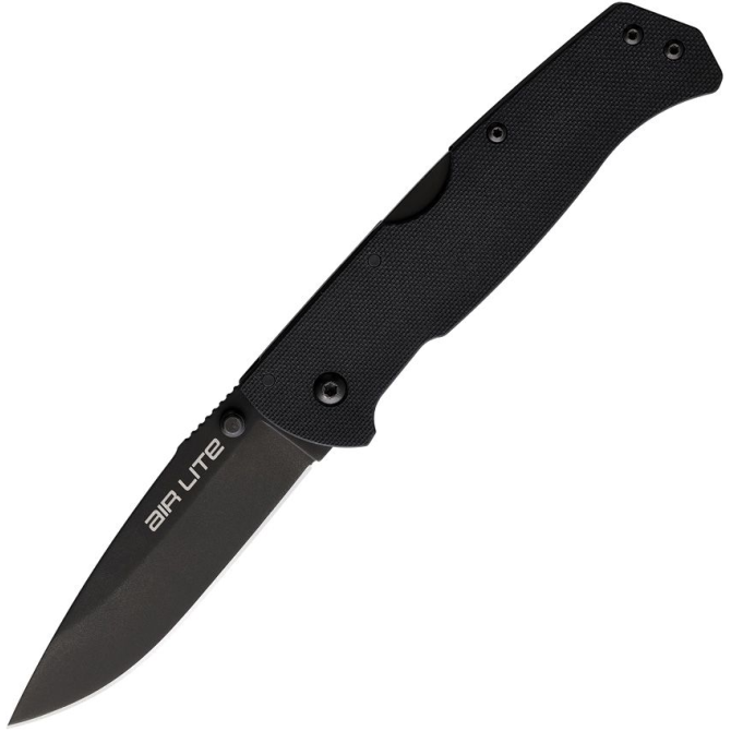 Nóż Składany Cold Steel Air Lite Black Drop Point - Czarny (26WDBKBK)