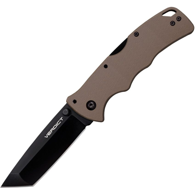 Nóż Składany Cold Steel Verdict Black Tanto - Flat Dark Earth (FLC3T10AFDE)