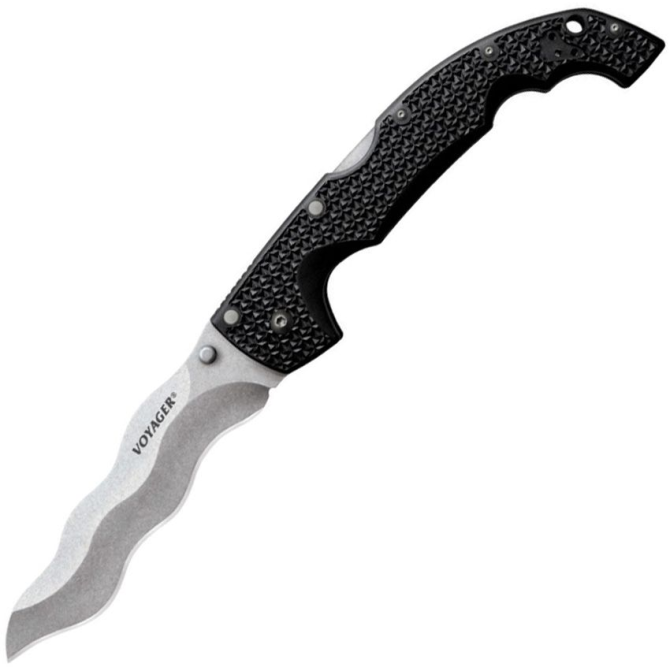 Nóż Składany Cold Steel Voyager XL Kris Plain Edge (29AXW)