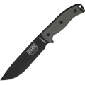 Nóż ESEE Model 6 Black Plain Edge / Coyote Sheath (6P)