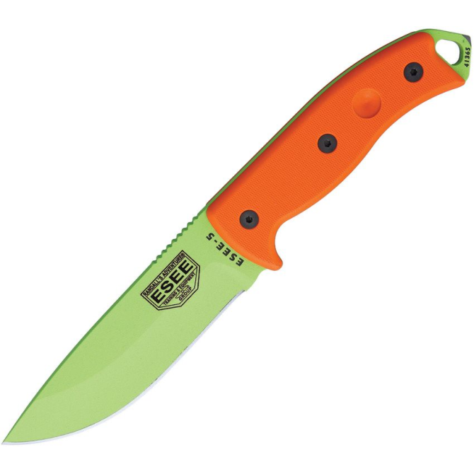 Nóż ESEE Model 5 G10 Venom Green Plain Edge (5P-VG-E)