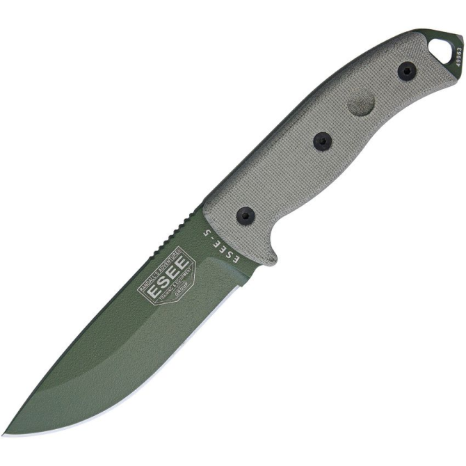 Nóż ESEE Model 5 Micarta Full OD Green Plain Edge (5P-OD-E)