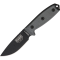Nóż ESEE Model 3 Black Plain Edge / MOLLE Black Sheath (3P-MB)