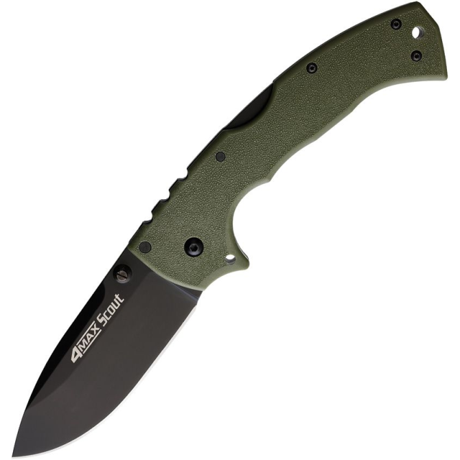 Nóż Składany Cold Steel 4 Max Scout Black - OD Green (CS62RQODBK)