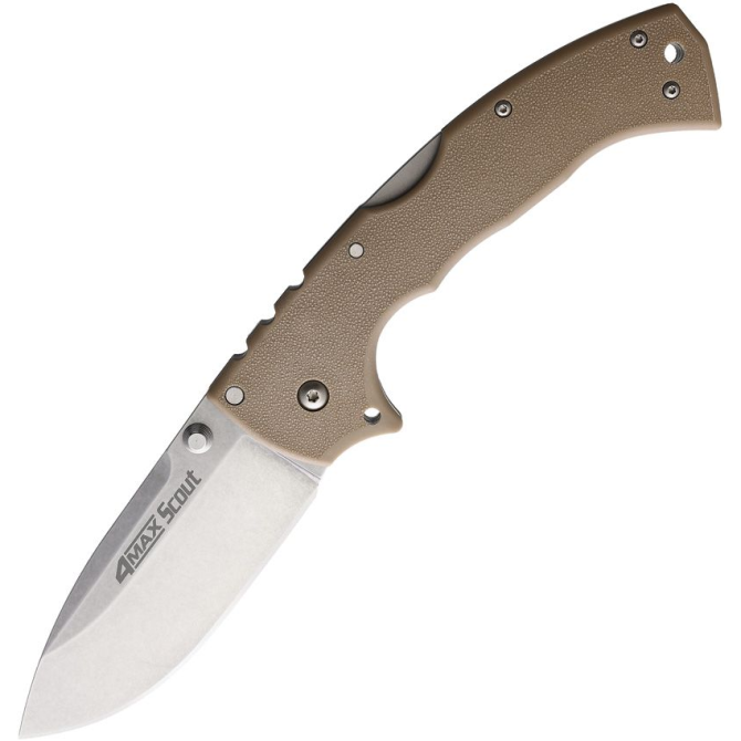 Nóż Składany Cold Steel 4 Max Scout - Desert Tan (62RQDTSW)