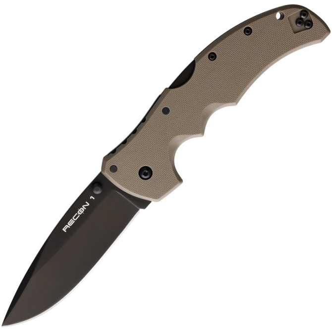 Nóż Cold Steel Recon 1 Spear Point Plain - Dark Earth (27BSDEBK)