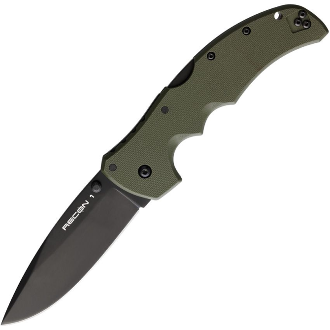 Nóż Cold Steel Recon 1 Spear Point Plain - OD Green (27BSODBK)