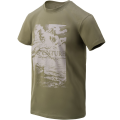 Koszulka Helikon Adventure Is Out There T-Shirt - Olive Green