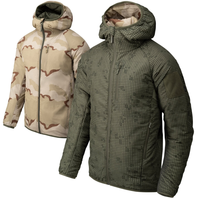 Kurtka Dwustronna Helikon Reversible Wolfhound Hoodie - Desert Night Camo / US Desert