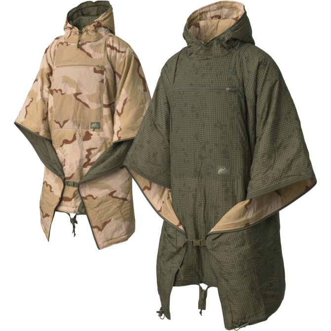 Poncho Helikon Reversible Swagman Roll Climashield Apex - Desert Night Camo / US Desert