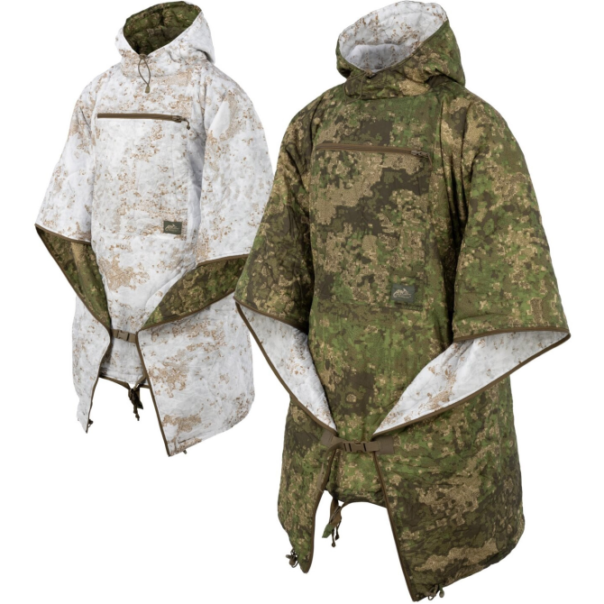 Poncho Helikon Reversible Swagman Roll Climashield Apex - Pencott Wildwood / Pencott Snowdrift