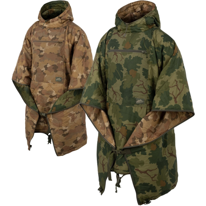 Poncho Helikon Reversible Swagman Roll Climashield Apex - Desert Night Camo / US Desert