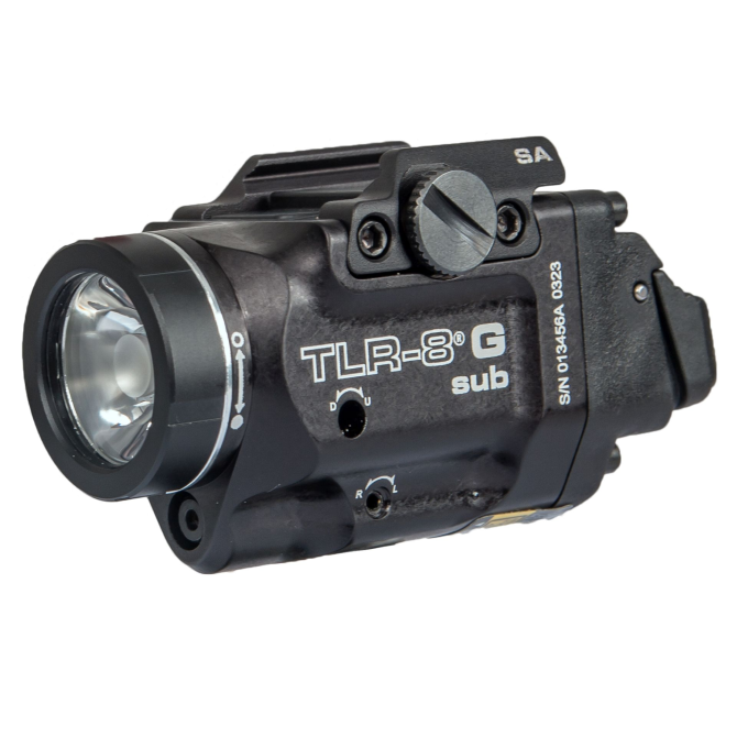 Latarka Streamlight TLR-8 G Sub 500 lm + Green Aiming Laser - Glock 43X/48 MOS/RAIL (69431)