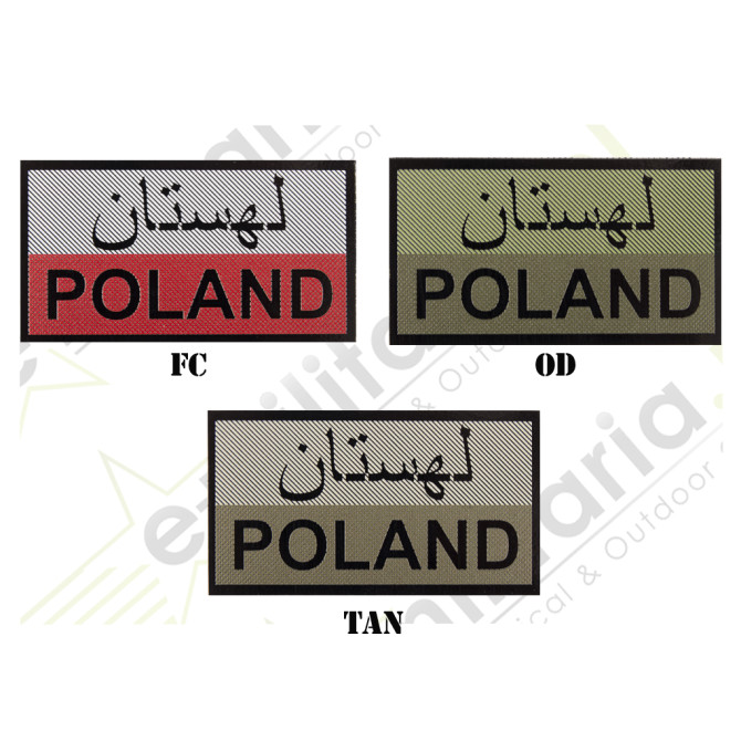 Naszywka IR/IFF Combat-ID Gen. 2 IR - Flaga Polska Paszto D1