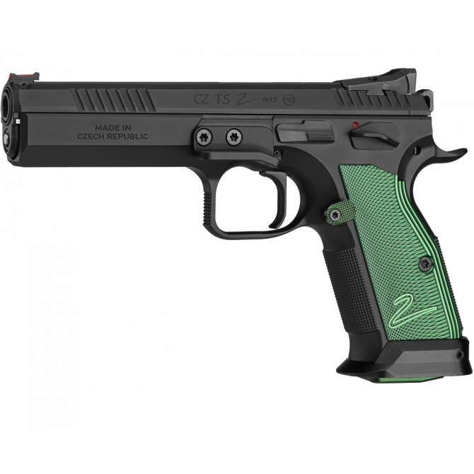 Pistolet CZ TS 2 Racing Green - 9x19mm - Czarny