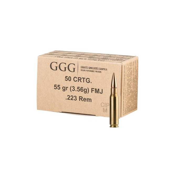 Amunicja GGG .223REM 55gr/3,56g FMJ - GPR11