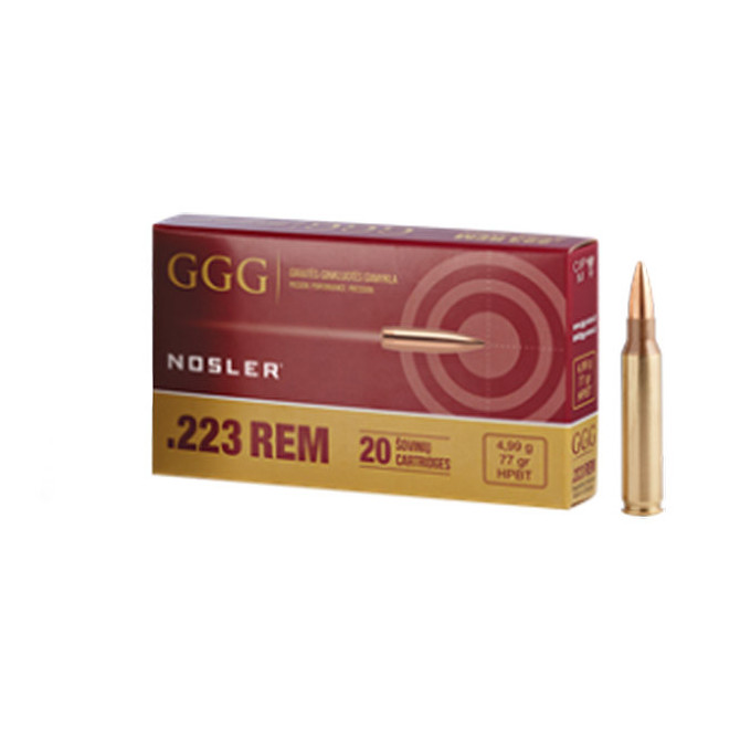 Amunicja GGG .223REM 77gr/4,99g HPBT - GPR14 - Nosler