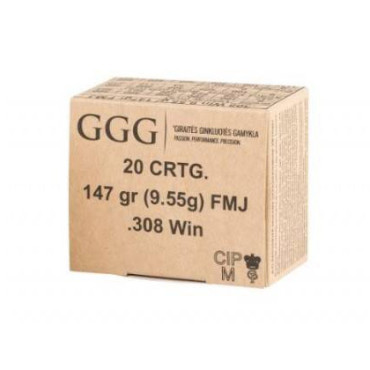 Amunicja GGG .308WIN 147gr/9,55g FMJ - GPX11
