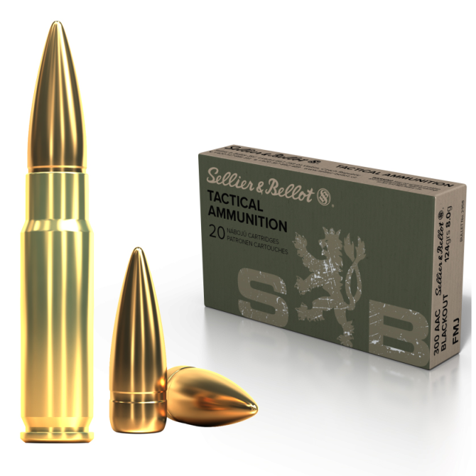 Amunicja Sellier & Bellot .300AAC Blackout 124gr/8,0g FMJ