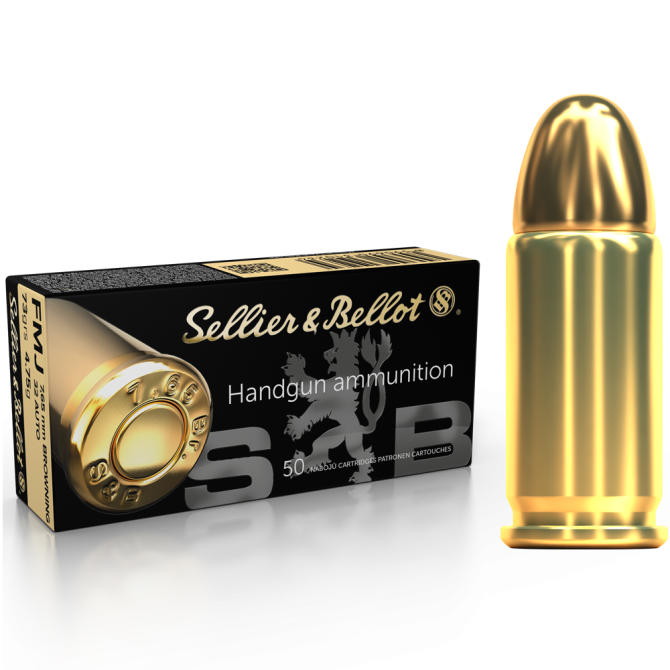 Amunicja Sellier & Bellot .32ACP/7,65 Browning 73gr/4,75g FMJ