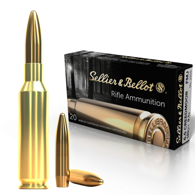 Amunicja Sellier & Bellot 6,5 Creedmoor 140gr/9,1g FMJBT