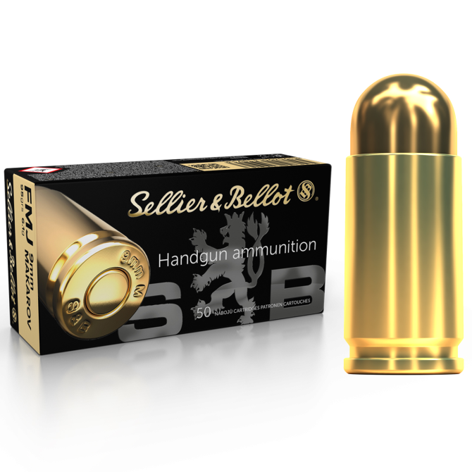 Amunicja Sellier & Bellot 9mm Makarov 95gr/6,1g FMJ