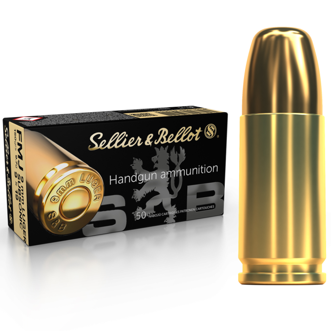 Amunicja S&B 9x19 150gr/9,7g FMJ Subsonic