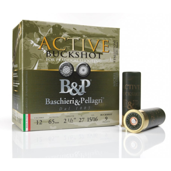 Amunicja B&P 12/65 30g Active Buckshot Prac.Shoot.