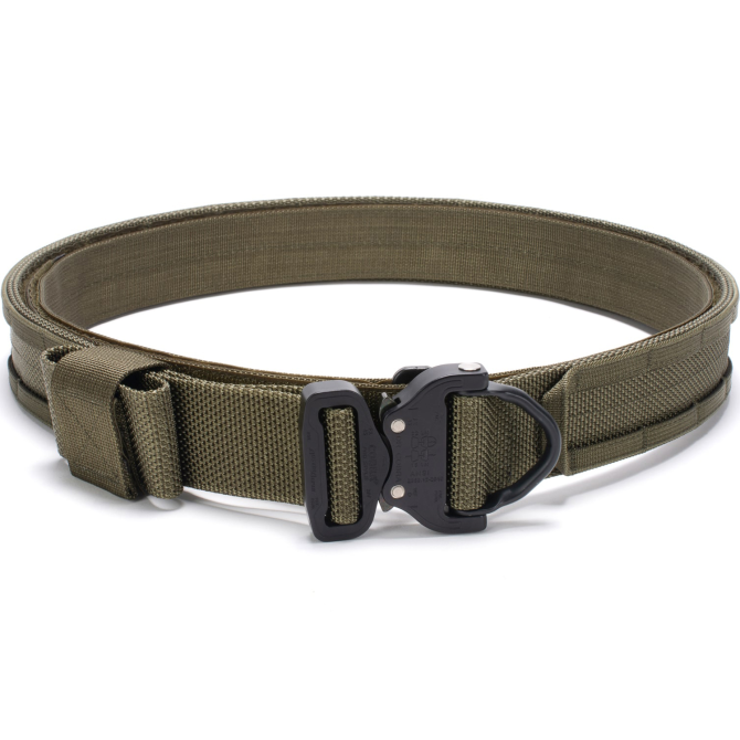 Pas Bayonet Storm MOLLE Belt - AustriAlpin Cobra D-Ring - Ranger Green