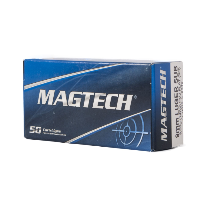 Amunicja Magtech 9x19 147gr/9,52g FMJ Subsonic