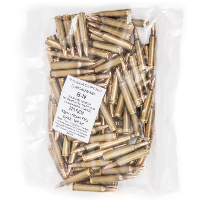 Amunicja Elaborowana B-N .223 Remington 55gr/3,56g FMJ