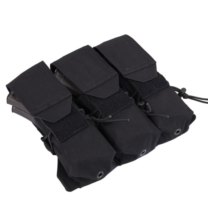 Panel Templars Gear 3x2 Double AK Mag Pouch - Czarny (TG-TPC-DMP-AK-BL)