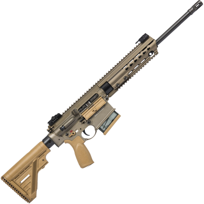 Karabin Heckler & Koch MR308 A3 16,5" Slim-Line Hkey Short - kal. .308 Win - Green Brown