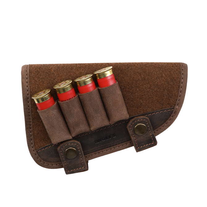 Ładownica na kolbę 2WOLFS TIGER Śrut Buttstock Ammo Holder - Loden Brown